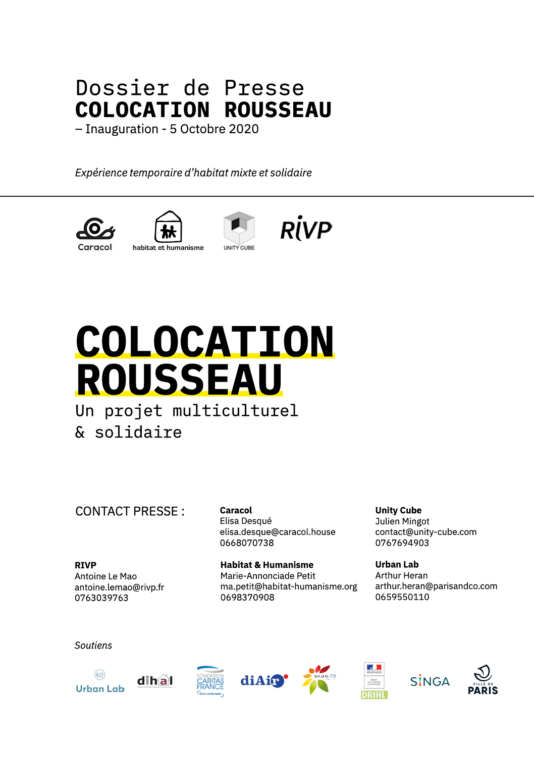 Caracol_Dossier de Presse 2020 - Rousseau